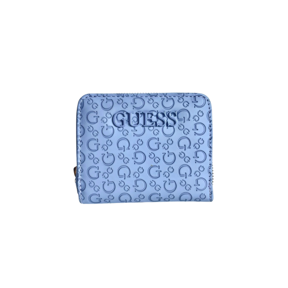 Cartera Guess Azul, textura/estampado 